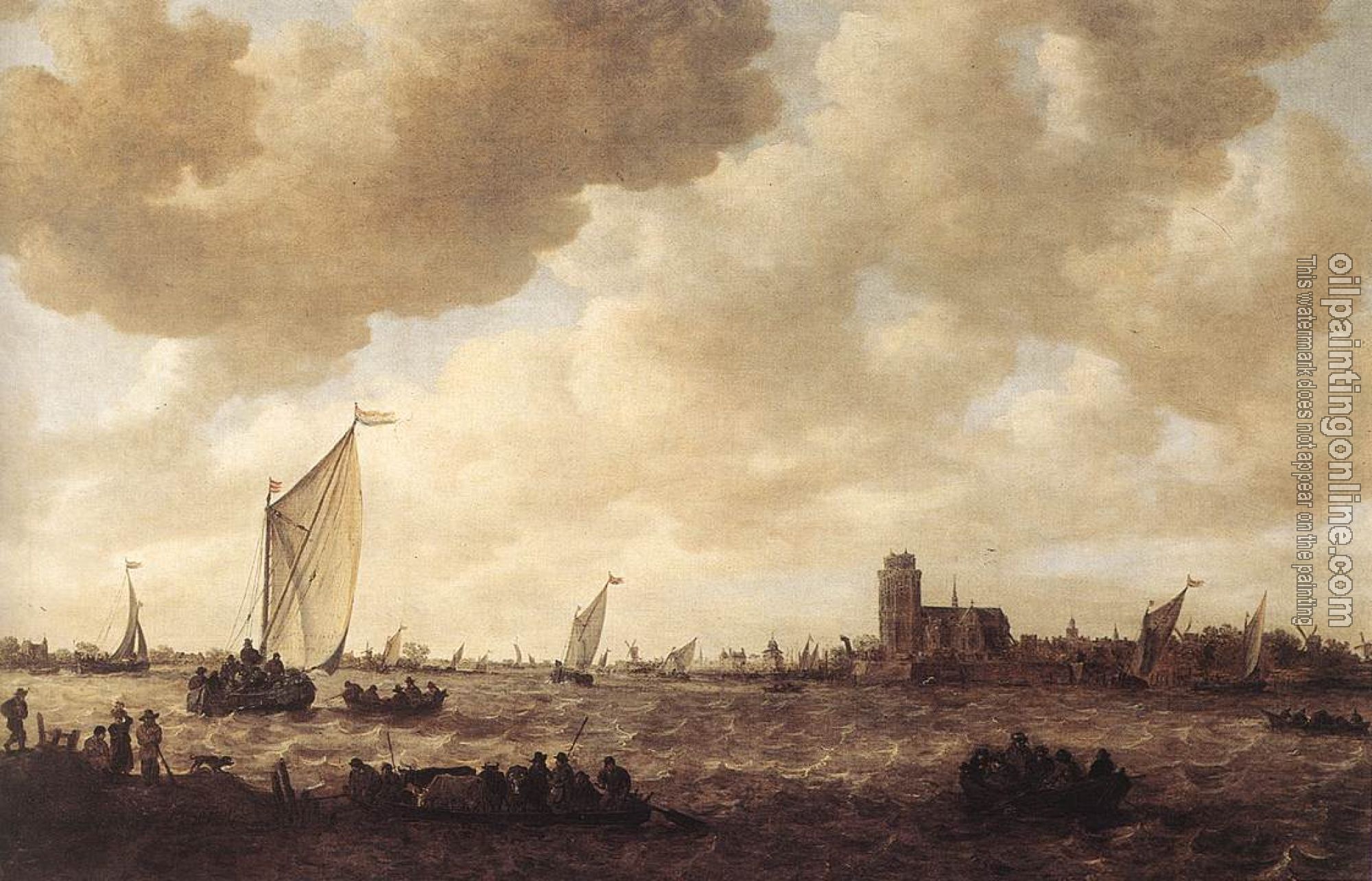 Goyen, Jan van - View of Dordrecht